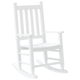 Rocking Chairs for Children 2 pcs White Solid Wood Poplar 3281596