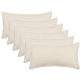 Cushion Cover 6 pcs HOUTEN Cream 40 x 80 cm Boucl 918206