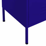 Storage Cabinet Navy Blue 80x35x101.5 cm Steel 336154