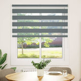 Zebra Blind Dark Grey 135x150 cm Fabric Width 130.9 cm Polyester 4014138