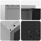 Tool Cabinet Set with Shelf 5 pcs Black Powder-Coated Steel 3321400