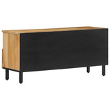 TV Cabinet 100x33x46 cm Solid Wood Mango 356909