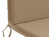High Back Chair Cushion GEMERT 4 pcs 100% Polyester Taupe 945766
