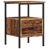 Bedside Cabinets 2 pcs Old Wood 34x36x50 cm Engineered Wood 857263