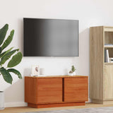TV Cabinet Wax Brown 80 x 35 x 40.5 cm Solid Pine Wood 867157