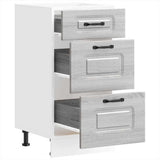 Kitchen Base Cabinet Kalmar Grey Sonoma Engineered Wood 854246