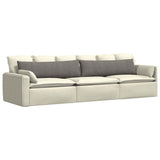 Sofa Pillows 2 pcs Light Grey 145 x 40 cm Corduroy Fabric 42013860