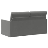 2 Seater Sofa Dark Grey 150 x 81 x 82 cm Velvet 42041088