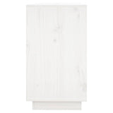 Sideboard White 111x34x60 cm Solid Wood Pine 813810