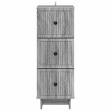 Drawer Cabinet Grey Sonoma 33 x 34.5 x 90 cm Engineered Wood 893931