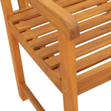 Outdoor Bench Natural 220 x 56 x 90 cm Solid Acacia Wood 4105527