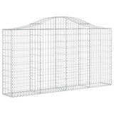 Arched Gabion Baskets 18 pcs 200x30x100/120 cm Galvanised Iron 3145444