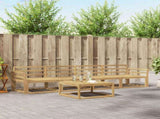 Outdoor Sofa Set 5 pcs White 79 x 79 x 37 cm Solid Acacia Wood 3386023