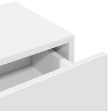 ZNTS Wall Shelf with Drawers White 60x26.5x15 cm Engineered Wood 859968