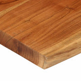 Table Top 80x80x2.5 cm Rectangular Solid Wood Acacia Live Edge 370626