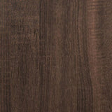 ZNTS Console Table Brown Oak 100x35x74.5 cm Engineered Wood 848533
