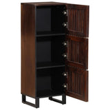 Highboard Brown 40x34x110 cm Solid Wood Mango 377581