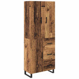 Highboard with Drawer 2 pcs Old Wood 69.5 x 34 x 180 cm 3415693