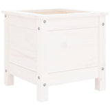 Garden Planter White 40x40x39 cm Solid Wood Pine 825248