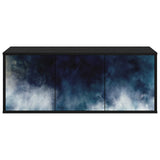 Wall-mounted TV Cabinet RAALTE 102 x 33 x 40 cm Black Oak 8007156