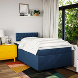Box Spring Bed with Mattress Blue 120x200 cm Fabric 3285868