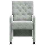 Dining Chairs with Wheels 2 pcs Light grey 58 x 67 x 97 cm 42017866