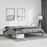 Metal Bed Frame without Mattress Black 193x203cm 350852