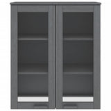 Top for Highboard HAMAR Dark Grey 85x35x100cm Solid Wood Pine 340506