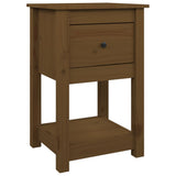 ZNTS Bedside Cabinet Honey Brown 40x35x61.5 cm Solid Wood Pine 821735