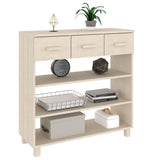 Console Table HAMAR Honey Brown 90x35x90 cm Solid Wood Pine 340464