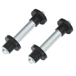 Wheelbarrow Wheels 2 pcs with Axles Solid PU 4.00-8 390 mm 142979
