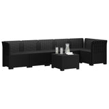 6-Seater Garden Sofa Rattan Look PP Anthracite 3444102