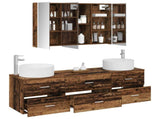 Bathroom Furniture Set 4 pcs Old Wood 49.5 x 44.5 x 65.5 cm 3407069