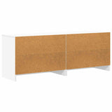 Bed Cabinet 2 pcs White 66 x 33 x 48 cm Engineered Wood 893723