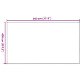 Tent Carpet Anthracite and White 400x800 cm HDPE 310835