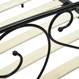 Bed Frame without Mattress with Canopy Black 140x200 cm Metal 284436