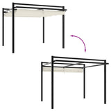 Garden Gazebo with Retractable Roof Cream 3x3 m Aluminium 4003968