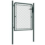 Garden Gate Steel 100x75 cm Green 144402