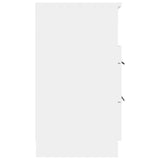 Bedside Cabinet White Engineered Wood 811232