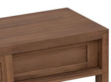 TV Cabinet 110 x 30 x 30 cm Solid Teak Wood Natural 42026890
