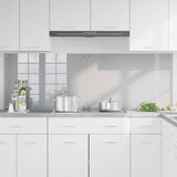 Kitchen Backsplash 2 pcs Light Grey 90 x 60 cm Tempered Glass 3415454