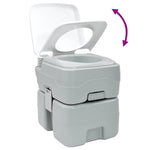 Portable Camping Toilet Grey 41.5 x 36.5 x 42 cm 42001427