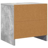 Bedside Cabinets 2 pcs Concrete Grey 45x34x44.5 cm Engineered Wood 809872