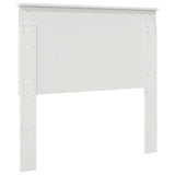 Headboard with Headboard Gloss White 100 cm Engineered wood 887796