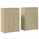 Sideboards 2 pcs Sonoma Oak 60x30x84 cm Engineered Wood 3276597
