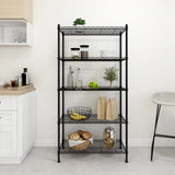 5-Tier Storage Shelf 90x35x180 cm Black 250 kg 324624