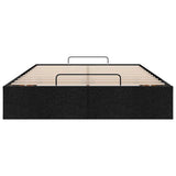Ottoman Bed Frame without Mattress Black Double Fabric 3310921