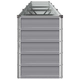Raised Garden Bed Grey 320 x 40 x 55 cm cold-rolled steel 8006266