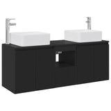 Bathroom Cabinet Set 3 pcs Black 53 x 35 x 63 cm 3405658