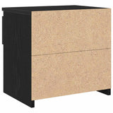 Bedside Cabinet 2 pcs Black Oak 40 x 30 x 39 cm Engineered Wood 862575